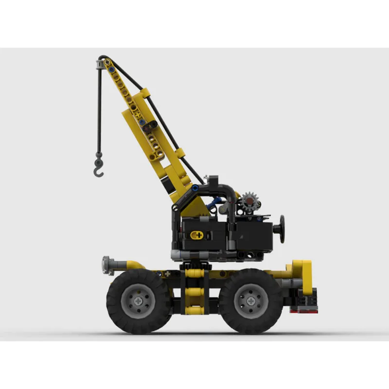 

MOC-91407 New Terrain Crane Truck Building Block Model 570 Parts MOC Creative Boys Children's Birthday New Year Toy Gift