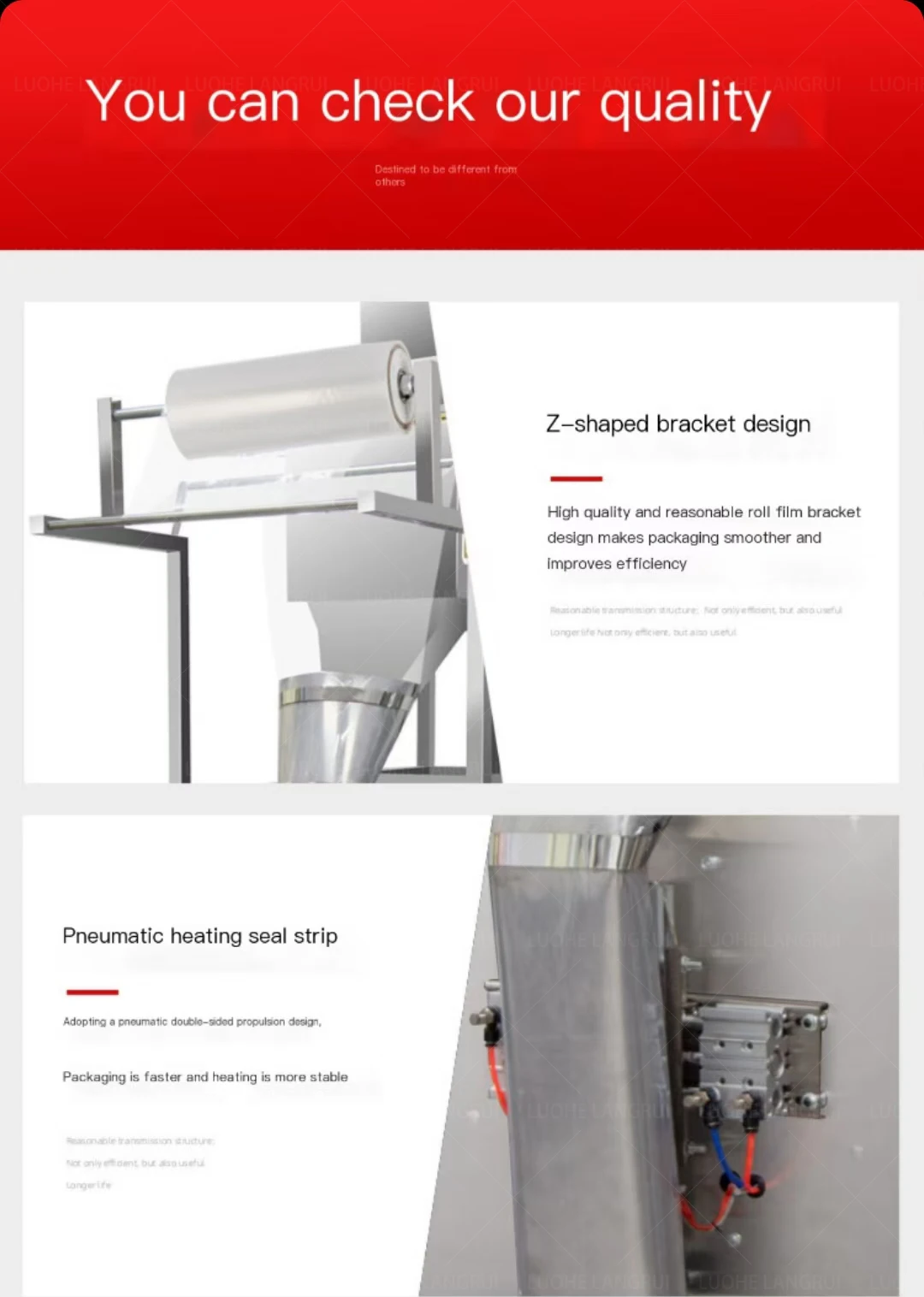 Maïsmeel multifunctionele korrelige verpakkingsmachine sluitmachine verpakkingsmachine