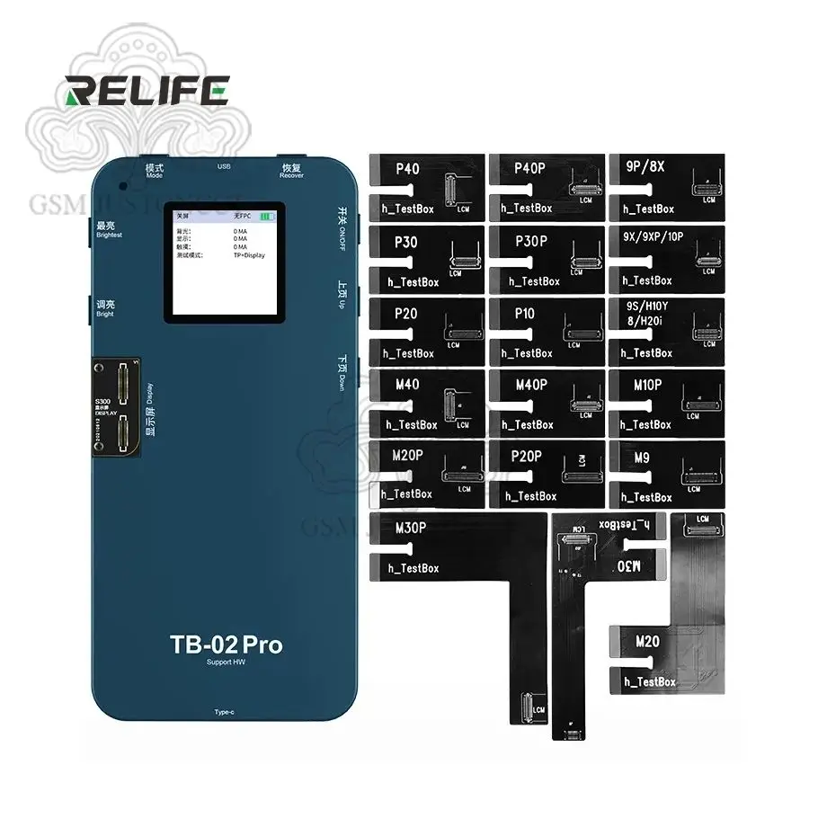 RELIFE TB-02 Pro HW Screen Board Tester Display Touch Repair Test Box for HW P10 P20 P20P P30 P40 Mate9 Mate10 Pro Mate20 Mate30