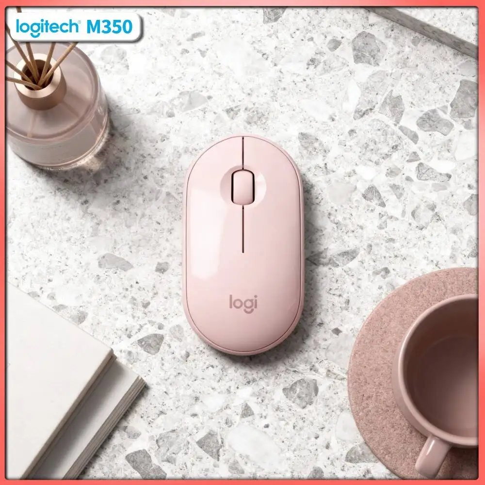 Logitech M350 Portable Optical Mouse - 77g Lightweight, Silent Clicks, 18-Month Battery, USB Storage, PC Mac iPad Fit