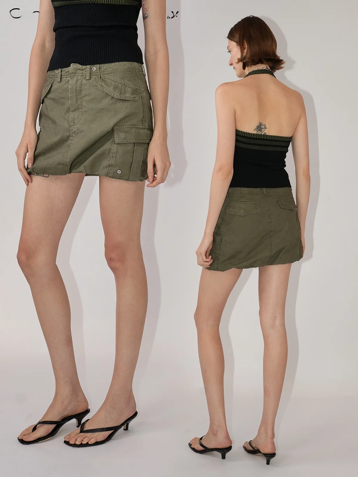 

Skin-friendly Thi Cotton Workwear Sle Bella f Skirt Floral Pouch Commute Casual mid Waist A-line Slim Fit Summer