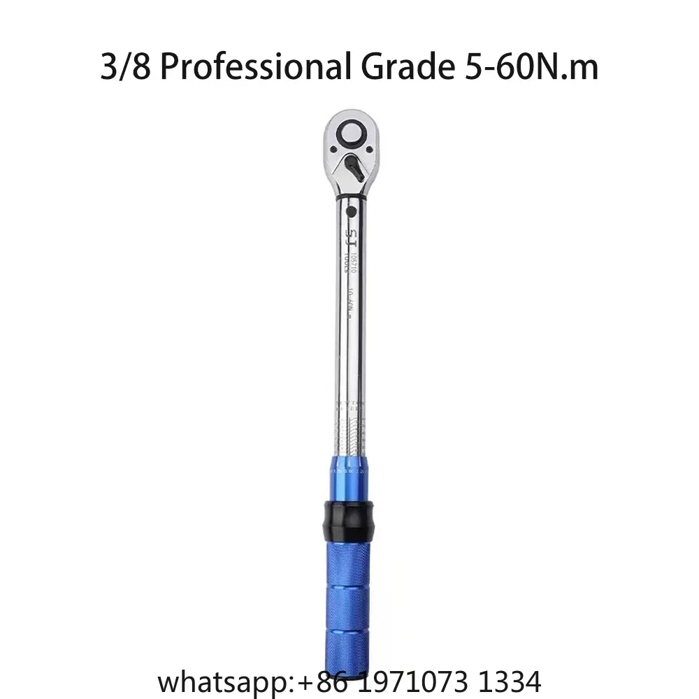 3/8 Inch 5-60N.m Torque Wrench Square Drive Torques Key High Precision Torque Wrench Professional  Tool