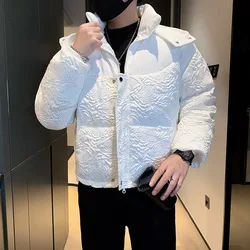 2023 Winter dicke warme Parka Jacken Männer lässige Outwear Mäntel Kapuze Puffer Jacke männliche Windschutz HipHop Mantel Männer Kleidung