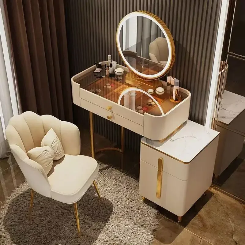 Adjustable Polished Small Dressing Table Distinctive Compact Functional Large Dressing Table Frisiertisch Bedroom Furniture