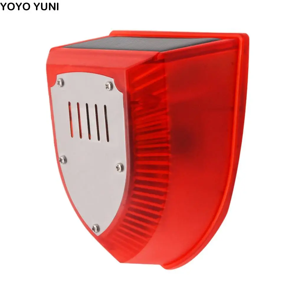 

Waterproof Solar Alarm Multifunctional Solar-powered Solar Charging Alarm Animal Deterrent Sound Alarm Security Alarm Siren