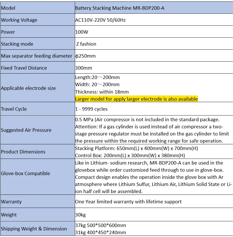 Battery Making Equipment Manual Electrode Stacking Machine for Pouch Cell Electrode