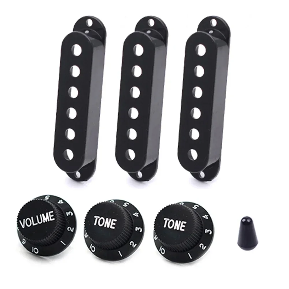 

48 50 52MM ST Electric Guitar Single Coil Pickup Covers 1 Volume 2 Tone Knob SSS Replacement Parts Musical Instrument Parts