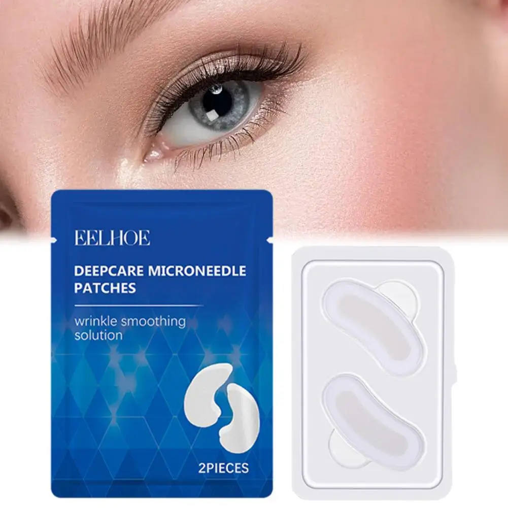 

Eelhoe 2pcs/1pair Collagen Microneedle Firming Eye Hyaluronic Microneedle Acid Eye Anti-dark Soluble Patch Moisturizin L1j5