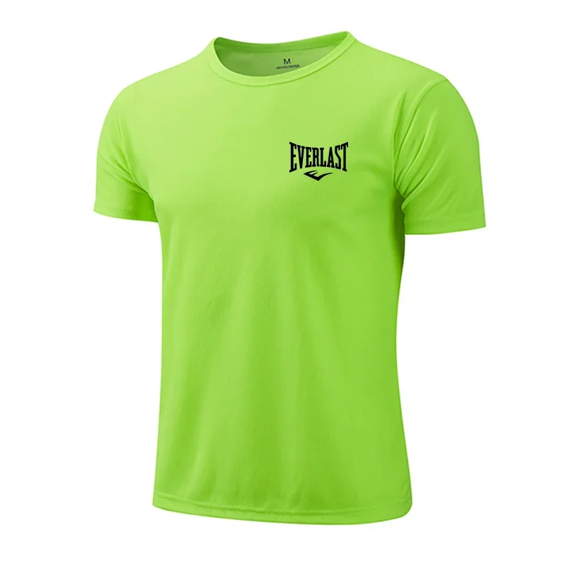 Men's fitness T-shirt, summer quick drying running casual T-shirt, fitness sports breathable men's T-shirt, 2000s style clothing