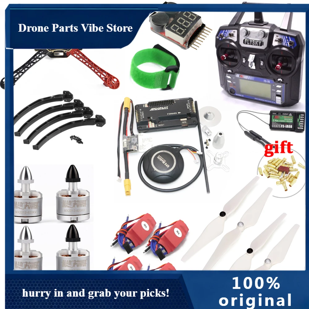 

APF450 450mm Quadcopter Frame Kit with APM2.8 Controller board 7M GPS 30A Simonk esc 2212 920kv Flysky FS-i6 TX For Rc Quadcopte