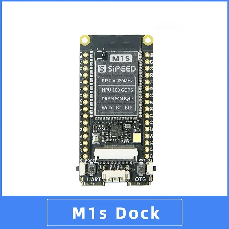 Sipeed M1s Dock Development Board AI+IoT BL808 TinyML RISC-V Linux Artificial Intelligent Module