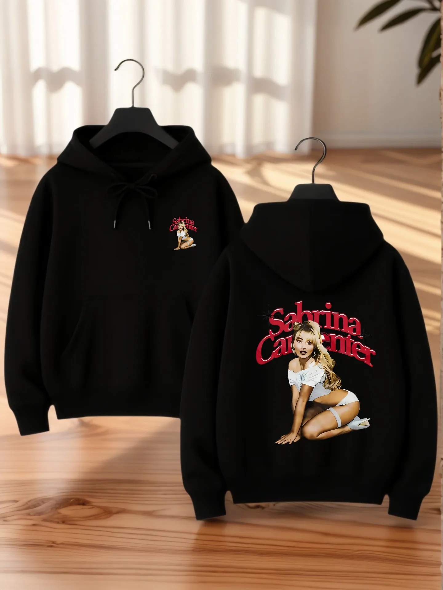 

Женская толстовка с рисунком, милый мультяшный принт, повседневная эстетика, флис, повседневная повседневная одежда, для молодых мужчин