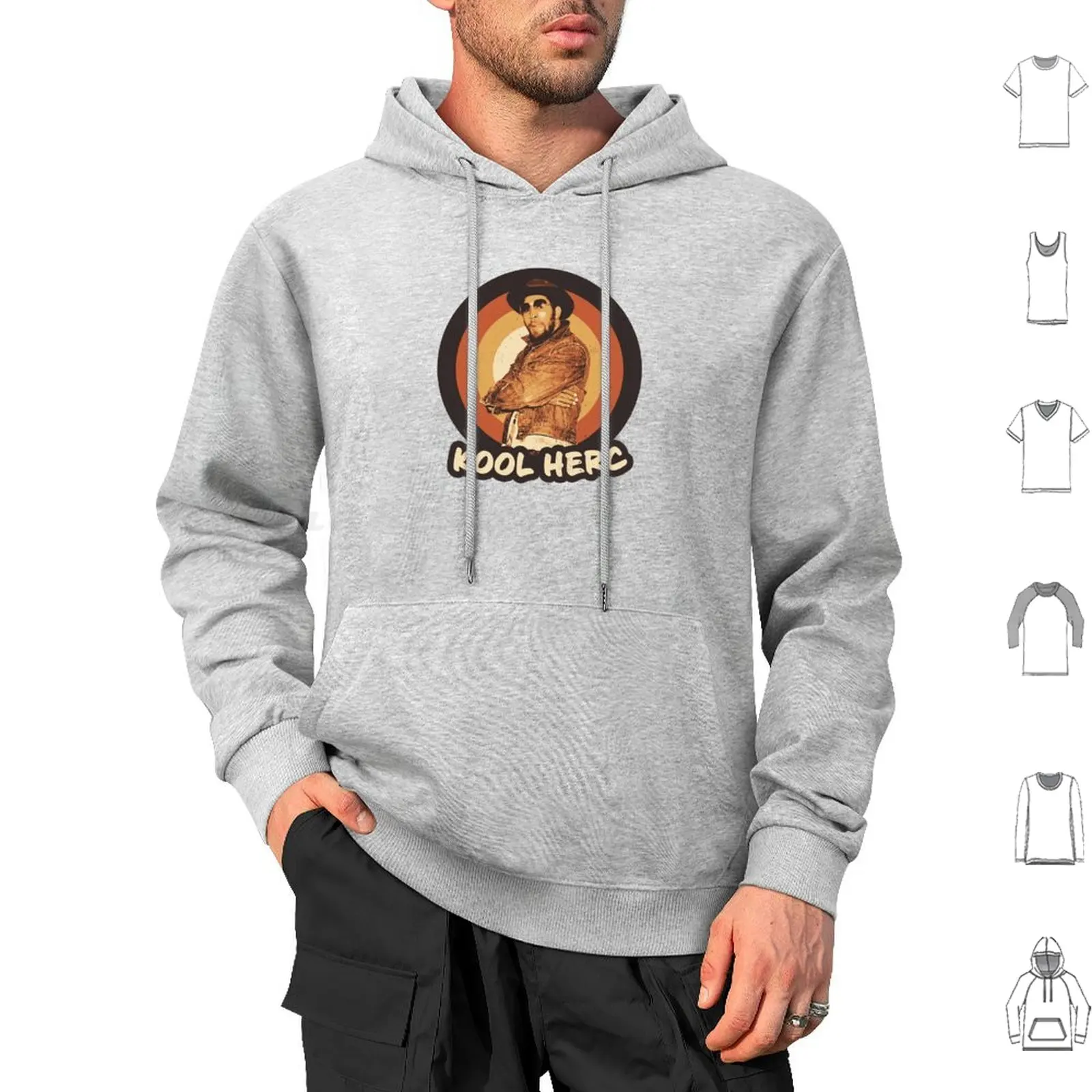 Dj Kool Herc 80s Old School Hip Hop Hoodies Manga Longa Kool Herc Dj Hip Hop Rap Música Clássico Retro Vintage 70s 80s 90s