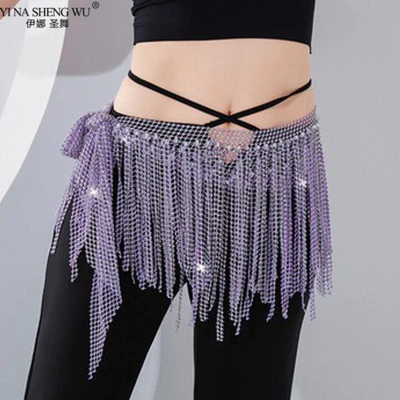 Écharpe de hanche de danse du ventre pour femmes, chaîne de taille, couleur argent, ceinture gitane, accessoires de Costume de danse du ventre, ceinture de Performance pratique