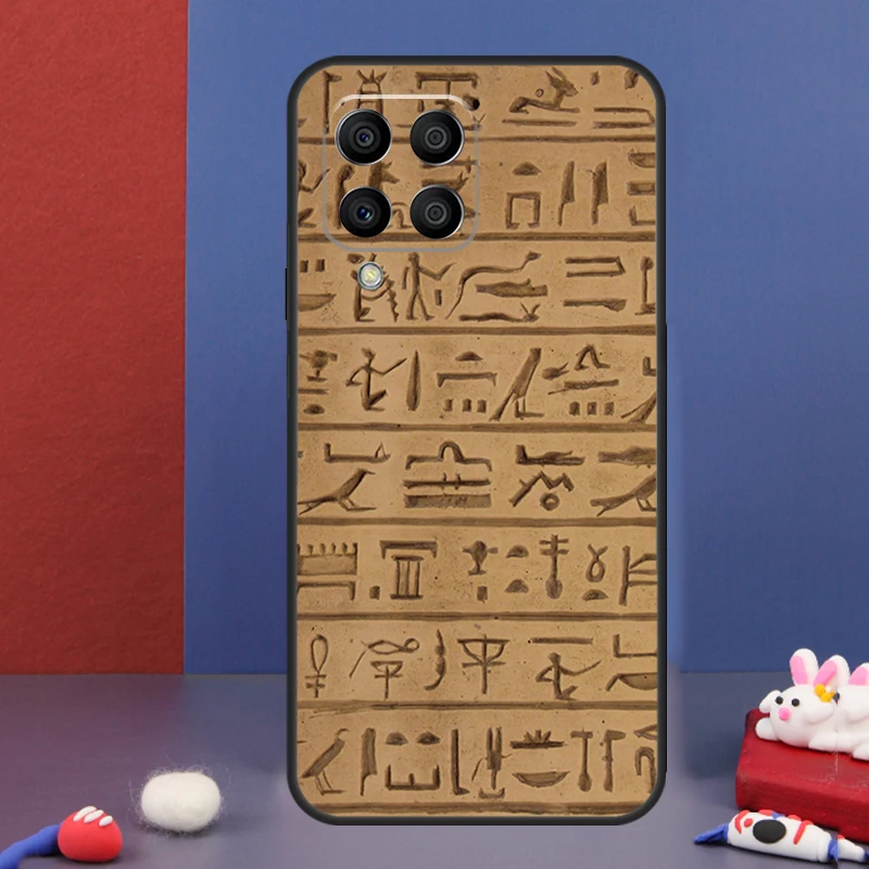 Egyptian Hieroglyphics Case For Samsung Galaxy M13 M23 M33 M53 M14 M34 M54 M30s M31s M12 M32 M52 M20 M21 M51 Cover