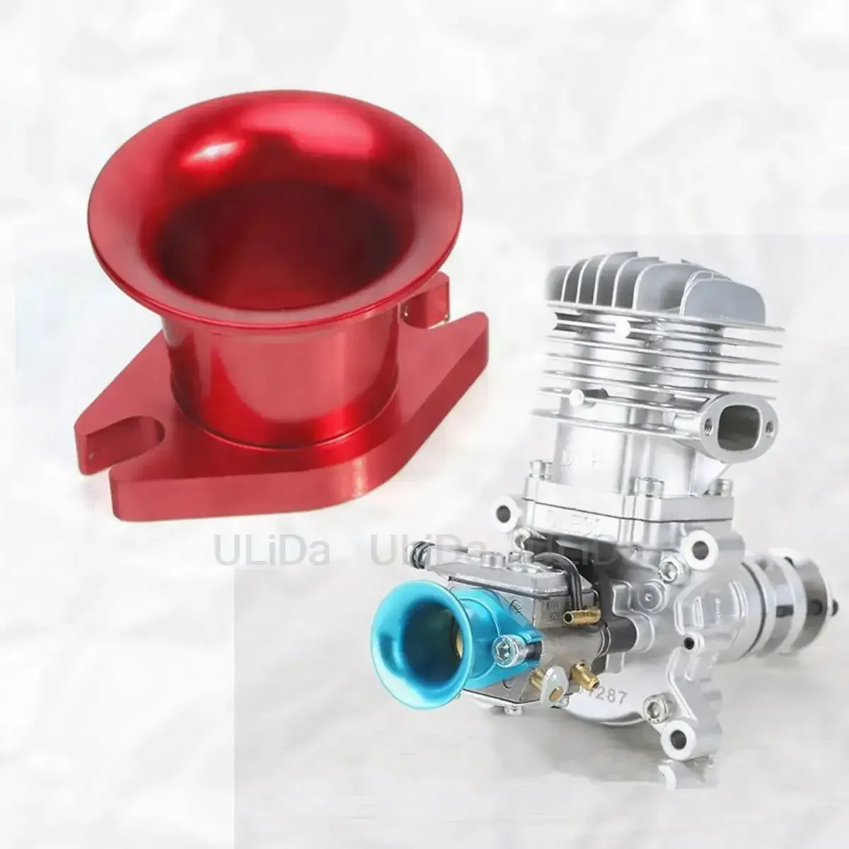 Metal Air Horn Inlet for DLE30/ DLE50/ DLE55/ Zenoah G80 and CRRC Gas Engine RC Airplane