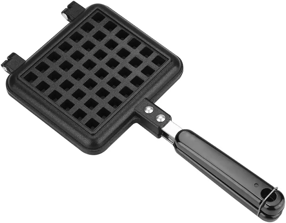 Mini  Pan Waffle Nonstick Coating Waffle Baking Mold Plate Stovetop Waffle Skillet for Belgian Waffle Sandwich