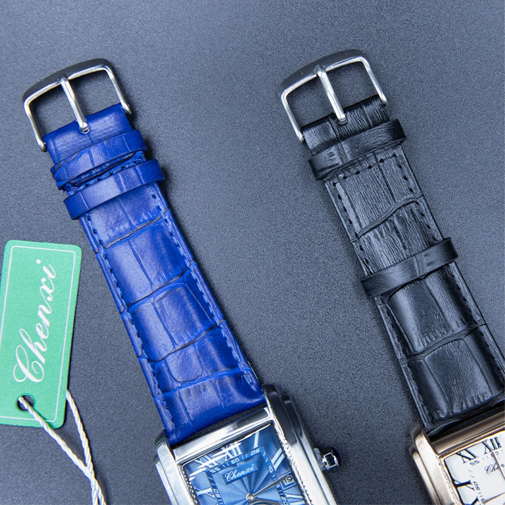 CHENXI Orologi in pelle al quarzo da uomo Business Casual Orologi da polso da uomo impermeabili Orologio da uomo con calendario impermeabile alla moda