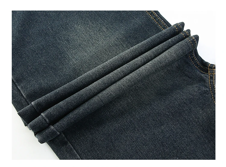Modische High-Waist-Jeans mit weitem Bein für Teenager-Mädchen, Streetwear, lockere Denim-Hose, gewaschene dunkelblaue Jeans, Hose, Größe 5-14. – Detail 12