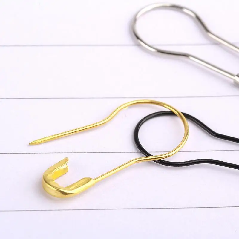 100/300Pcs Colorful Small Metal Safety Pins 22mm Gold/Silver/Black/Bronze/Gray Pins Underwear Small Pin Sewing Tools