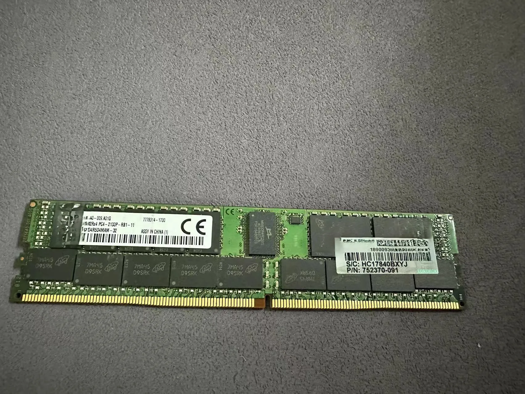 809083 -091 809083 -091DDR4 32G 2R4 PC4-2400T карта памяти