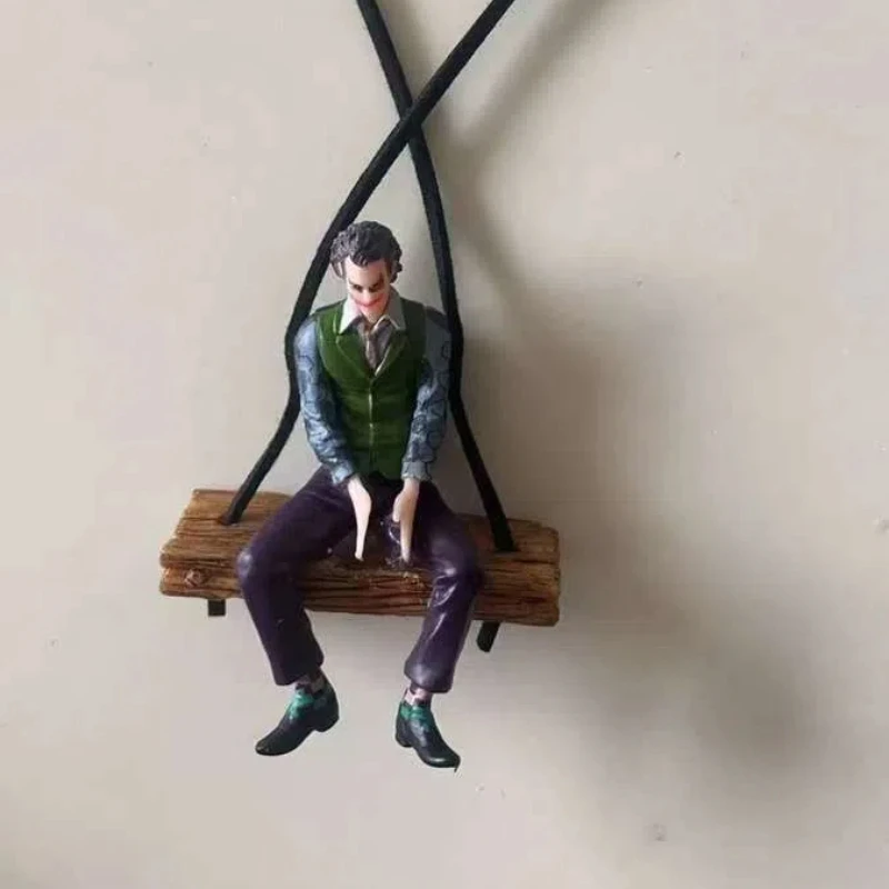New Anime Figures Joker Model Decor Auto Rearview Mirror Hanging Pendant Car Interior Ornaments Kids Toys Gifts view 2