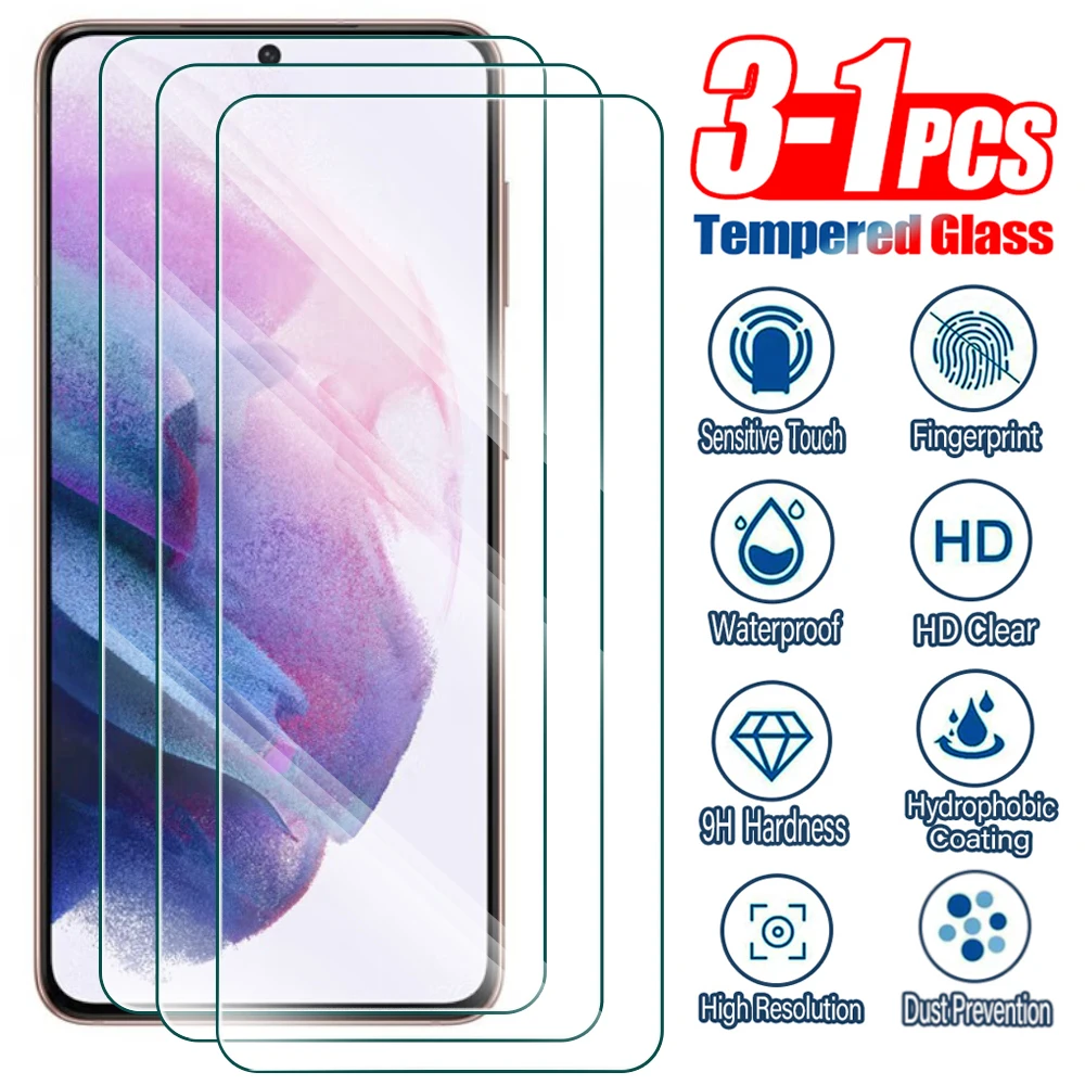 3-1Pcs Tempered Glass For Samsung Galaxy A01 A11 A21 A31 A41 A51 A71 A81 A91 Screen Protector Protective Glass On Samsung A21s