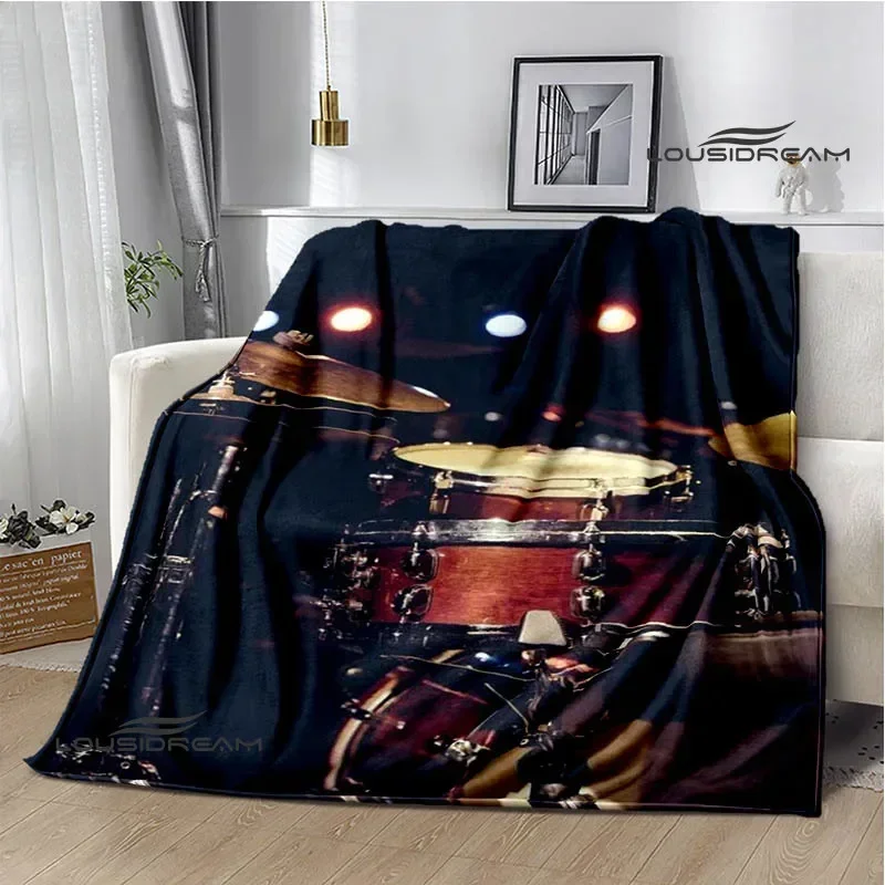Drum Instruments printed blankets Flange Warm blanket soft and comfortable home travel bed blanket picnic blankets birthday gift