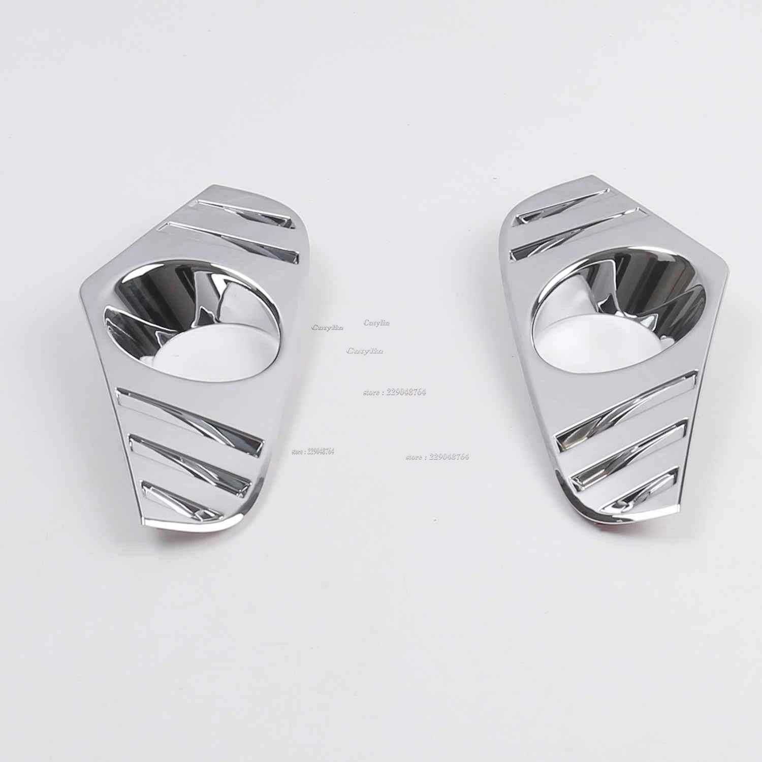 For Toyota RAV4 RAV 4 2019 2020 Chrome Front Fog Light Lamp Cover Trim Foglight Bezel Decoration Frame accessories Styling