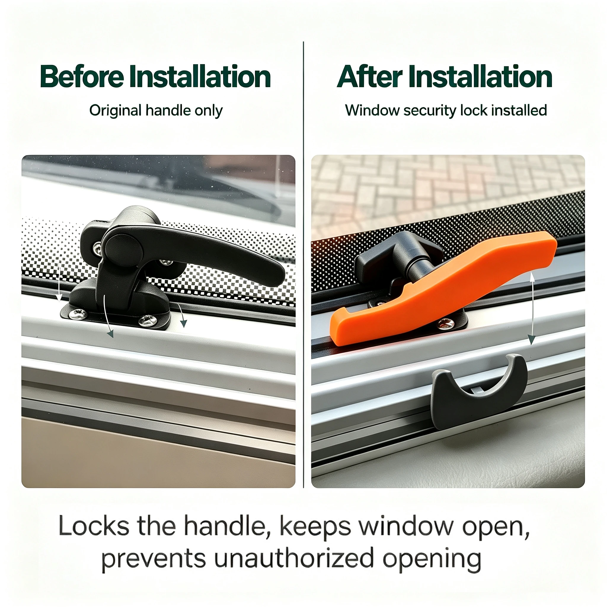 A Set RV Window Security Lock Catch 2026 For PolyPlastic Caravan High-Tightness RV Window Security Lock Catch Easy Installation