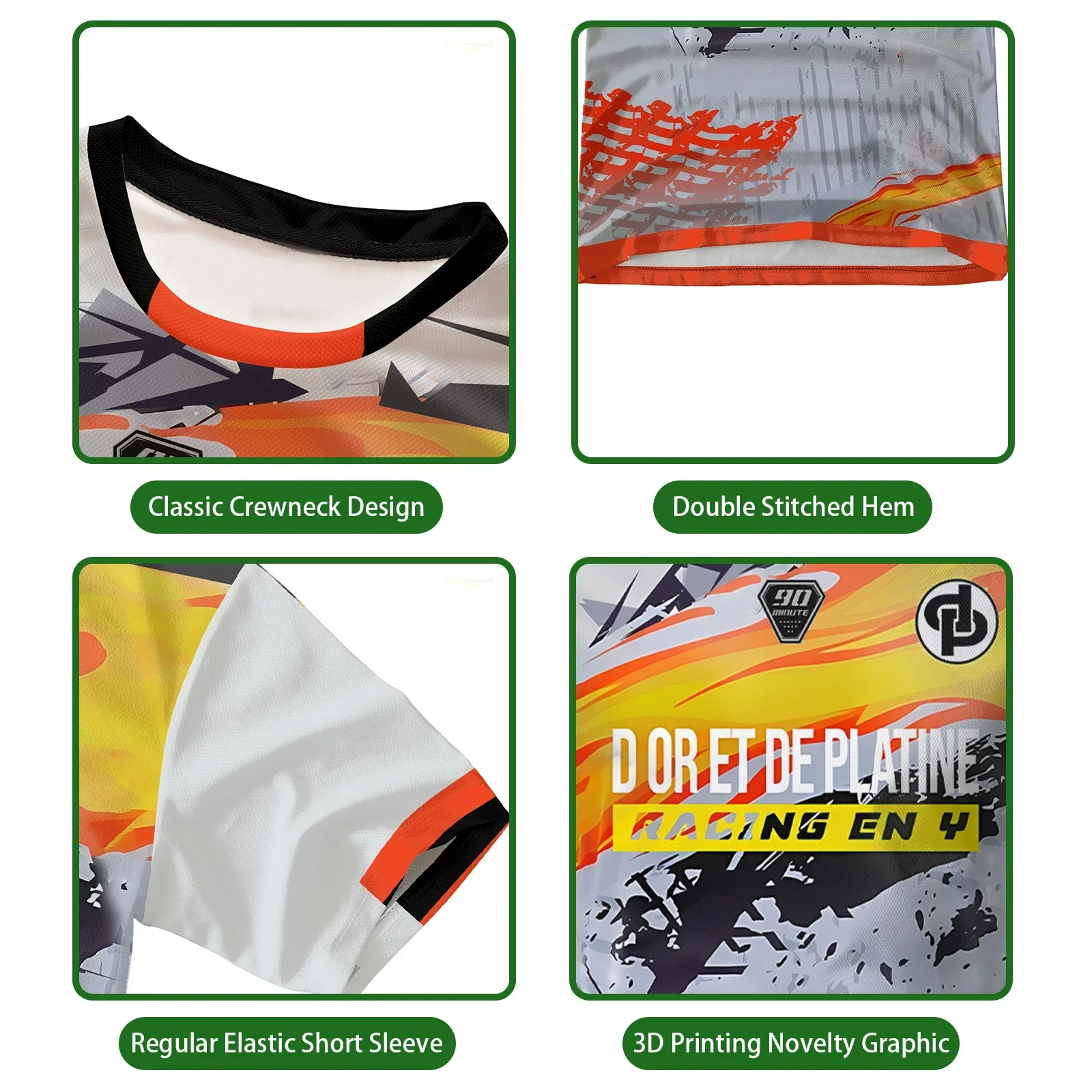 90 دقيقة MM9 JUL كرة القدم للرجال التجفيف السريع المتضخم التدريب تي شيرت الصيف الرياضة في الهواء الطلق اللياقة البدنية أداء الملابس الرياضية #6