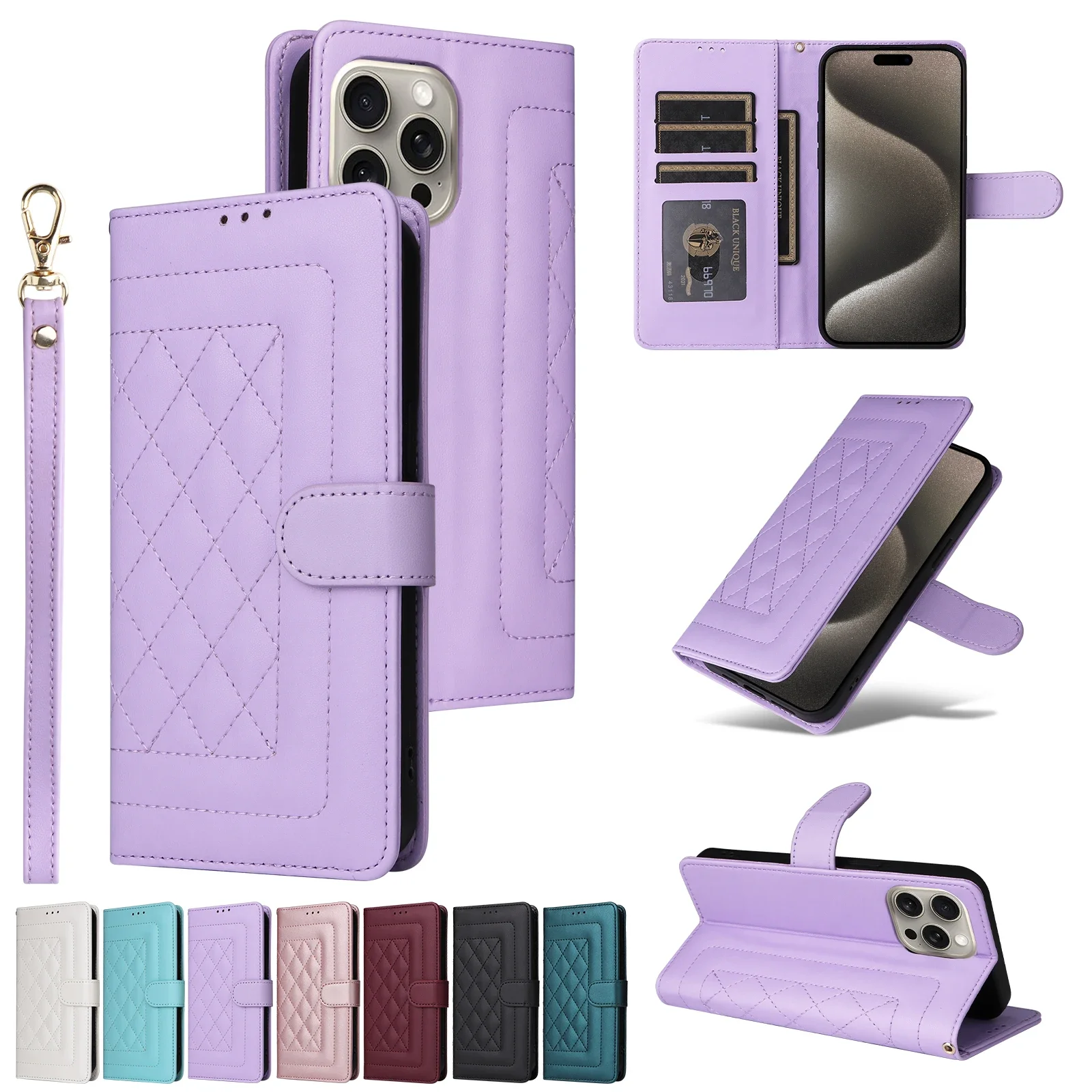 

Luxury Wallet Fashion Magnetic Flip Leather Case For Samsung Galaxy A55 A54 A53 A52 A51 A50 A35 A34 A33 A32 A25 A24 A15 A14 A13