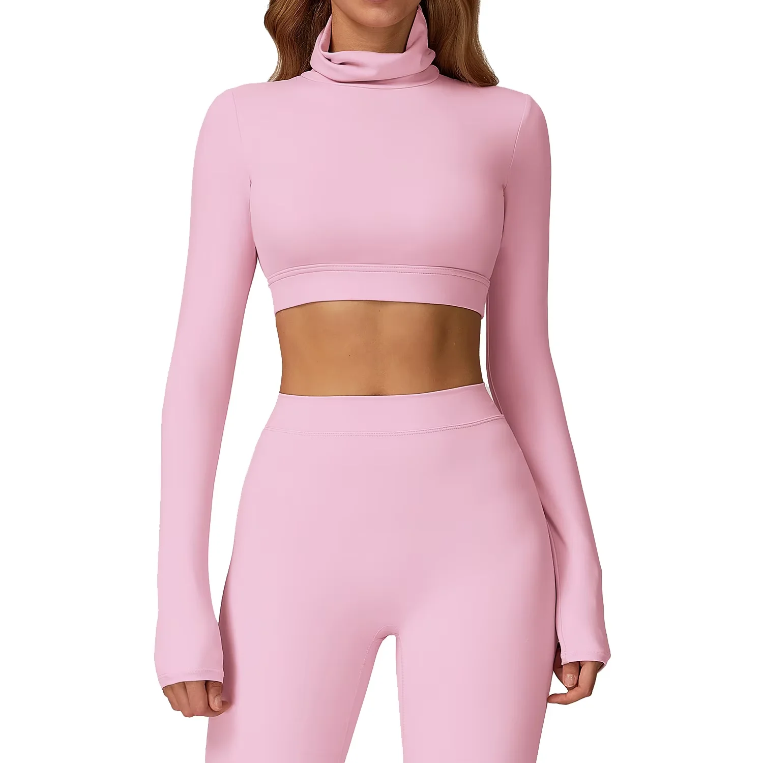 

Women's Lightweight Breathable Athletic Crop Top Slim-Fit Back Cut-Out Design for Yoga Running & Gym