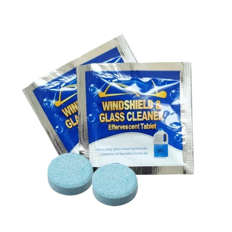 Car Windshield Washer Fluid Concentrated Tablets Solid Effervescent Wiper Tablet for Car Room Kitchen Window Glass Cleaning