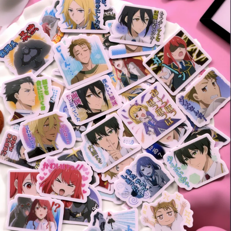 40pcs Gorilla no Kami kara Kago sareta Reijou wa Ouritsu Kishidan de Kawaigarareru 3cmSTICKER