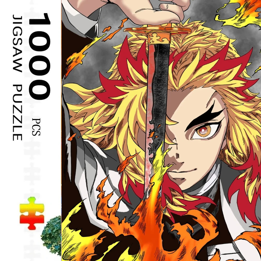 

Пазлы Demon Slayer (1000 элементов): Сложные семейные игры для игровой комнаты, спальни, гостиной