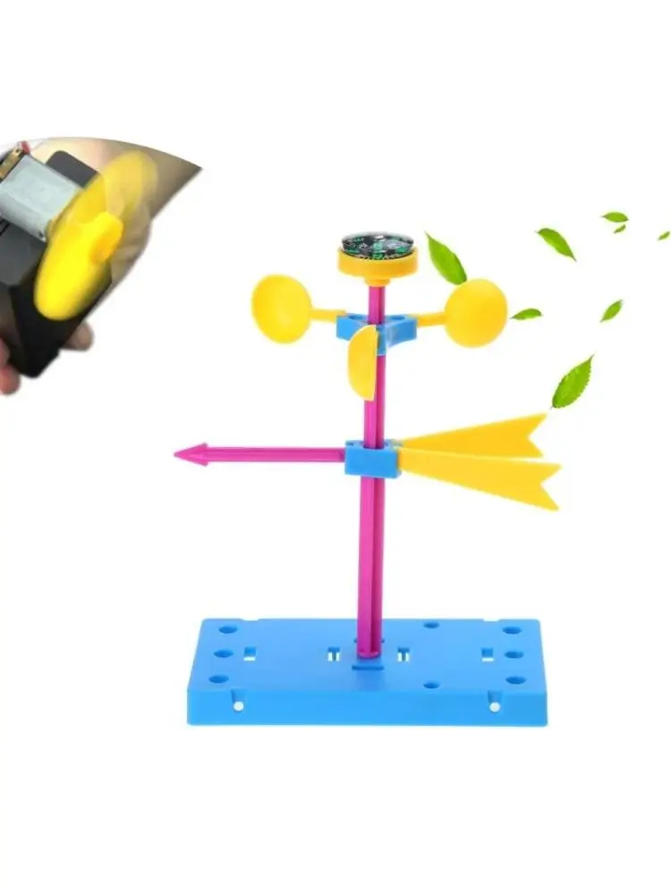 Wind Vane Plaything Plastic Model Kits Toy DIY Educational Science Pupils Stem