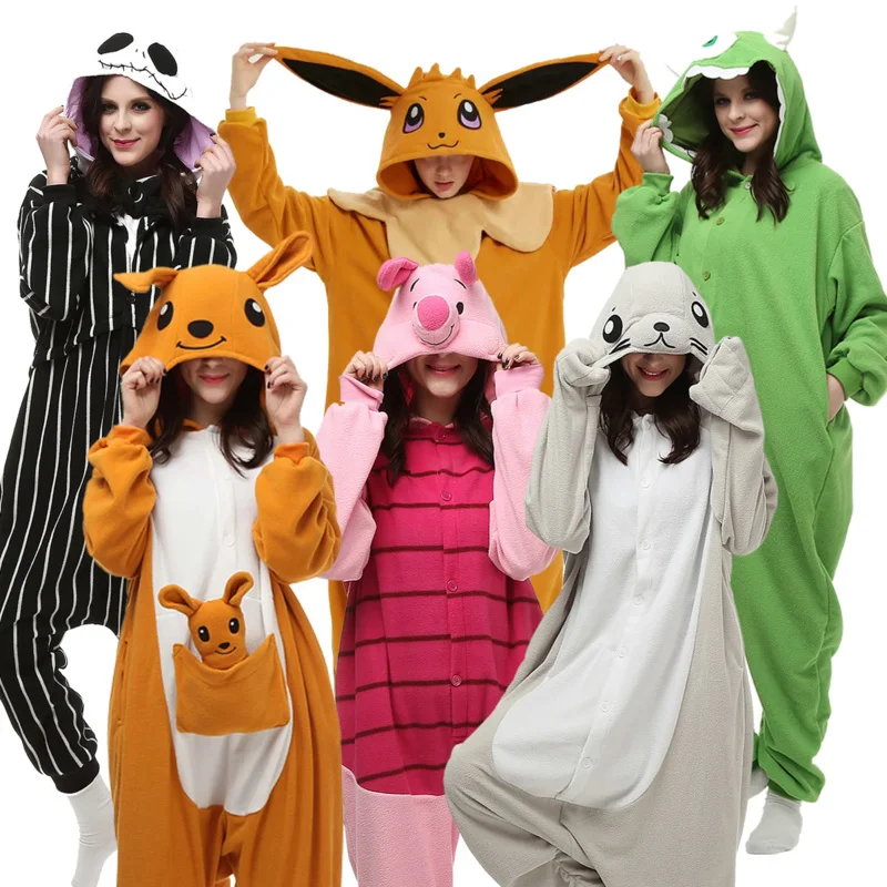 

Anime Monster MoonElf Kigurumi Adult Onesies Women Pajamas Animal Cartoon Homewear Halloween Cosplay Party Costume