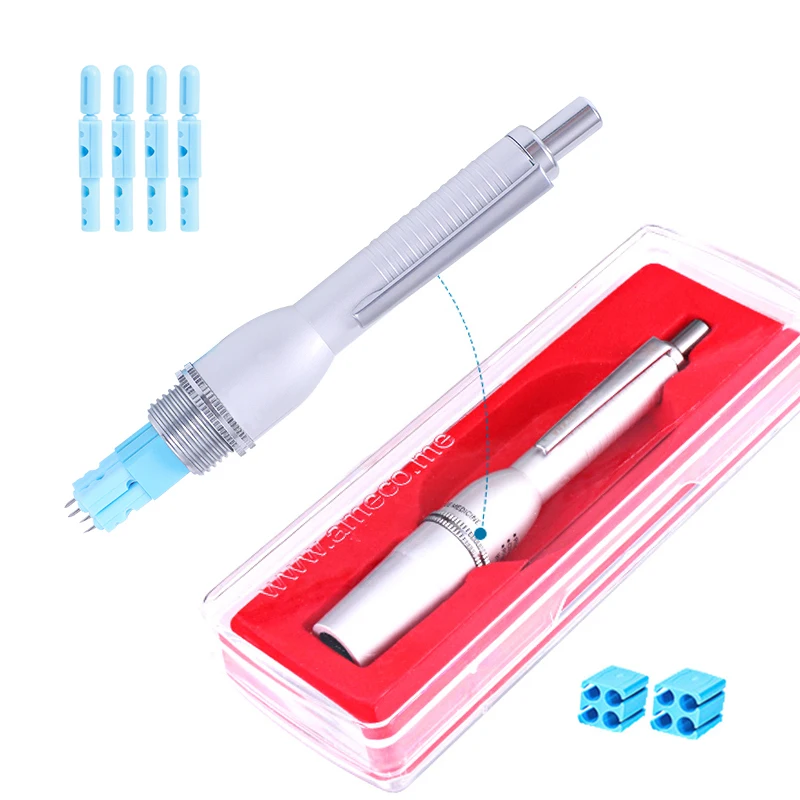 4 Hole Puncture Cupping Discharge collaterals blood Silt Painless Multiple Bloodletting Needle Pen Blood Collection Lancet 21G