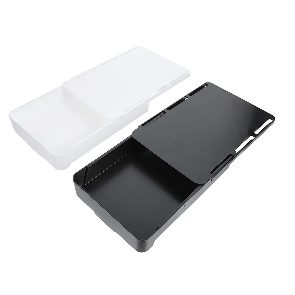 

2Pcs Under Desk Organizer Hidden Storage Drawer Easy Install Multiuse for Office School Decor Integration Under Desk Drawer
