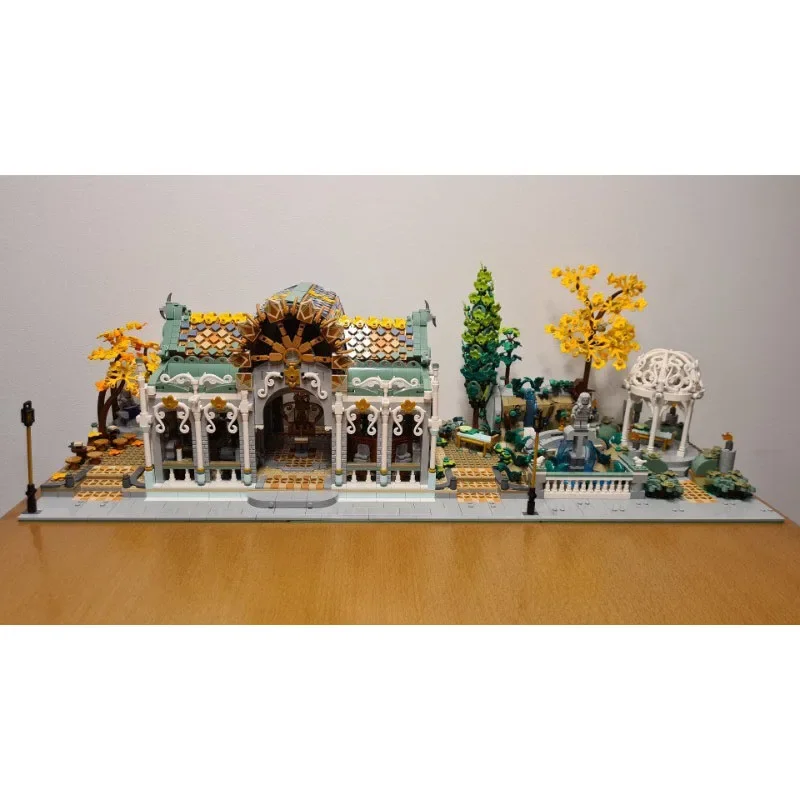 MOC-196748 Classique Film Elfe Marché Hall Assemblage Couture Bâtiment nuits Modèle 4425 Pièces Garçon Enfants Anniversaire Construction nuits Jouet