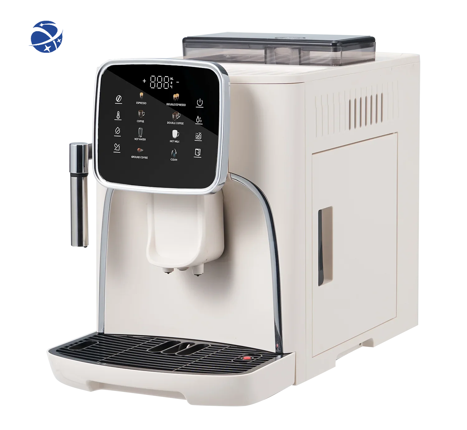 

YUNYI new product 19bar pump CE fully automatic two cups coffee machine