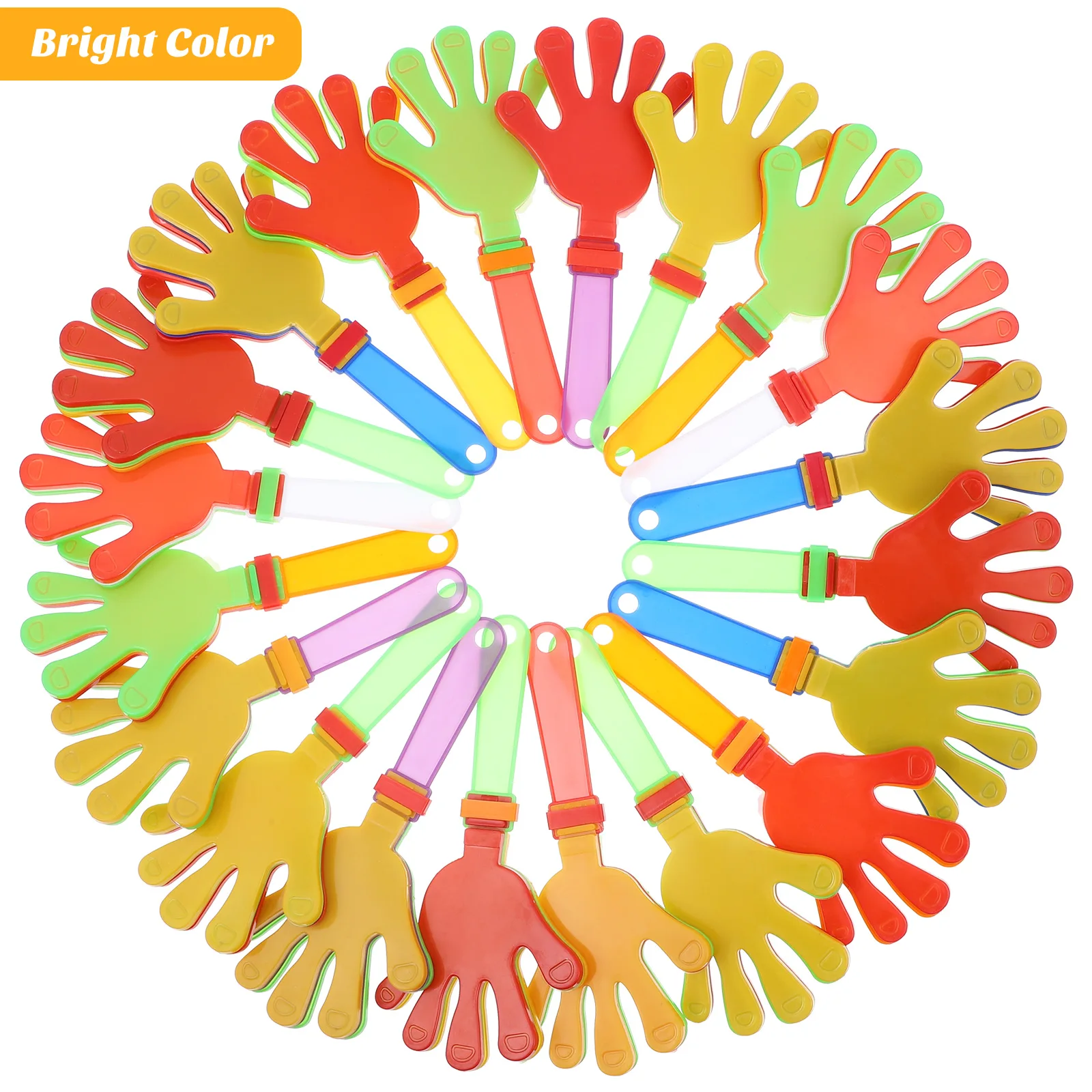 

20pcs Plastic Hands Funny Cheer Party Prop For Concert Carnival Fiesta Applause Maker Device Mixture Color