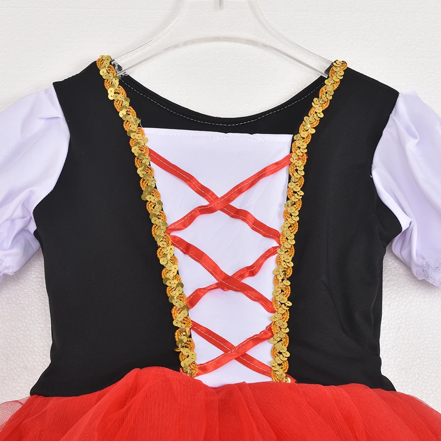 Body da balletto per ragazze Body da ballo Bambino Fiocco di neve Gonne lucide Ballerina Bambini Cosplaynce Abito da balletto per bambini Ragazze