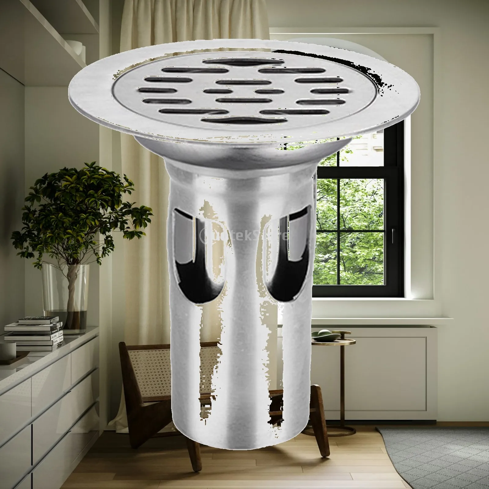 

Floor Drain Underground 12cm Antiodors Effective Preventer Deodorization Pool Water Outlet for Basement Bathroom Shower Laundry
