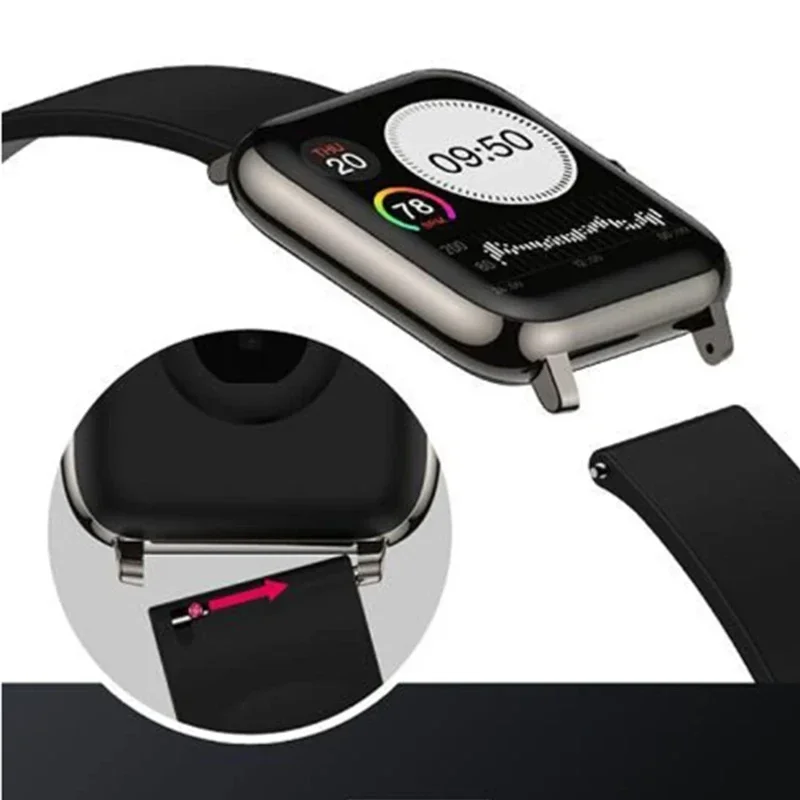 Universal Watch Straps 22mm 20mm Quick Release Silicone Band Soft Rubber Wristband for Huawei Samsung Xiaomi Amazfit Smartwatch image 3
