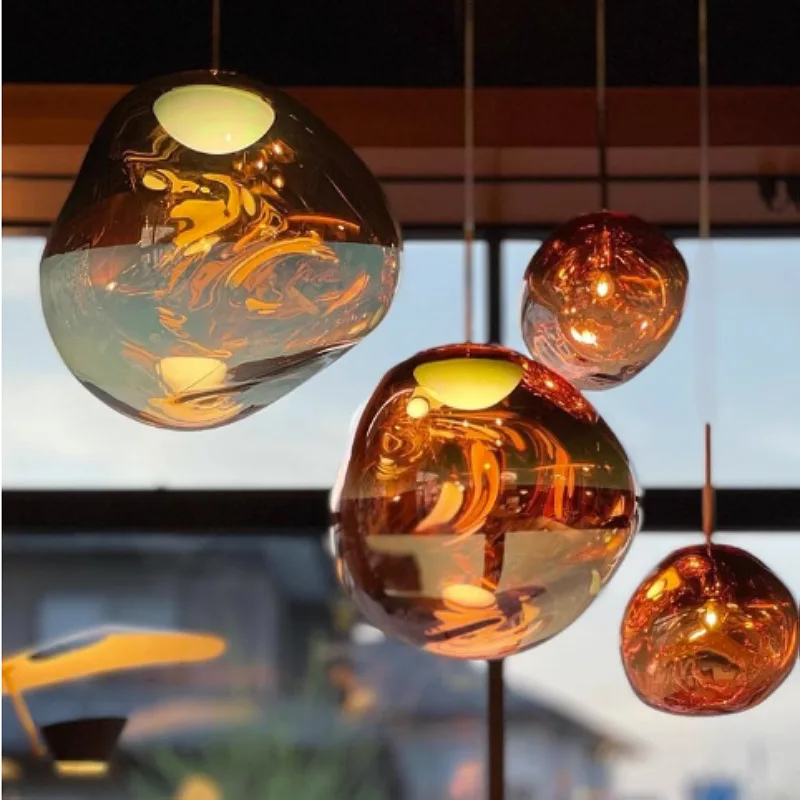 Lampu Gantung Lava Restoran Bar Lampu Villa Desainer Tangga Dupleks