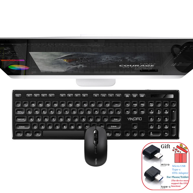 V3maxワイヤレストランスミッションビジネスオフィスキーボードと