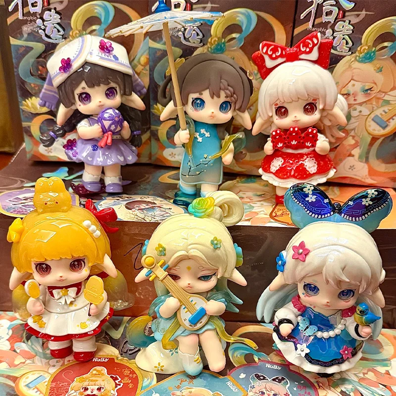 

Ruby Series 2 Shi Yi Collection Blind Box Chinese Style Tea Fairy Workshop Cute Anime Doll Desktop Decoration Collectible Gift