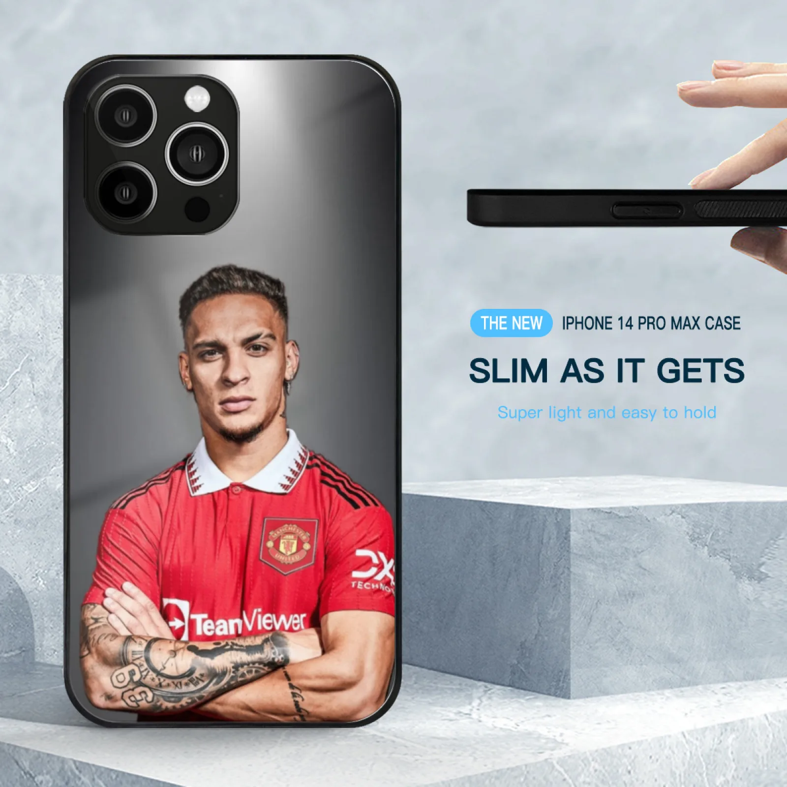 Antony Shirts Tempered Glass Case For Iphone 11 12 13 14 15 Pro Max Mini 7 8 X Xr Xs Plus Phone Cover Antony Matheus Dos Santos